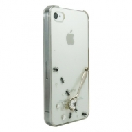 iPhone4・4S専用ケース　クリア　アリとスプーン