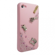 iPhone4・4S専用ケース　桃　ソーイング
