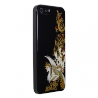 iPhone5専用ケース　黒5　鳳凰金