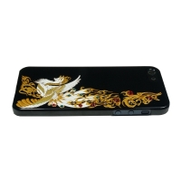 iPhone5専用ケース　黒5　鳳凰金