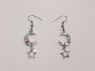 星と月 ピアス