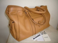 JIL SANDER レザー・ボストンバッグ