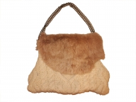リメイクニット×ファーbag