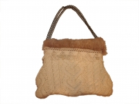 リメイクニット×ファーbag